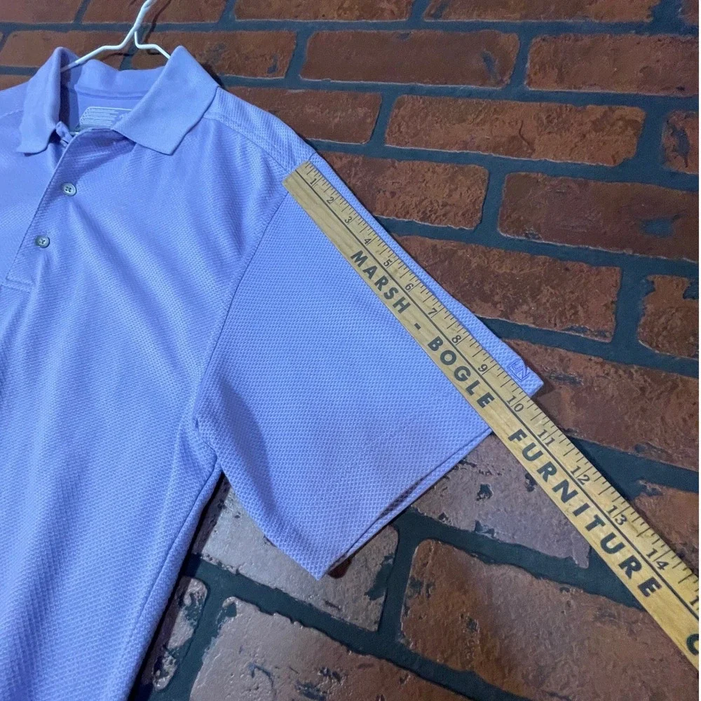 Cutter & Buck Men's L‎ Purple Drytec Luxe Breathable Nanotex Polo